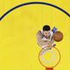 Klay Thompson in Game 6. Via AP.